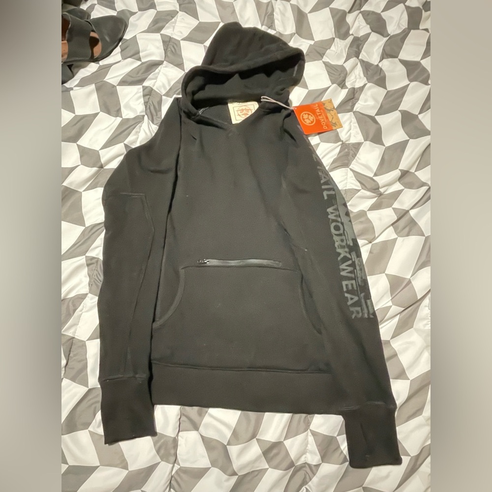 Black Hoodie with Front Pocket